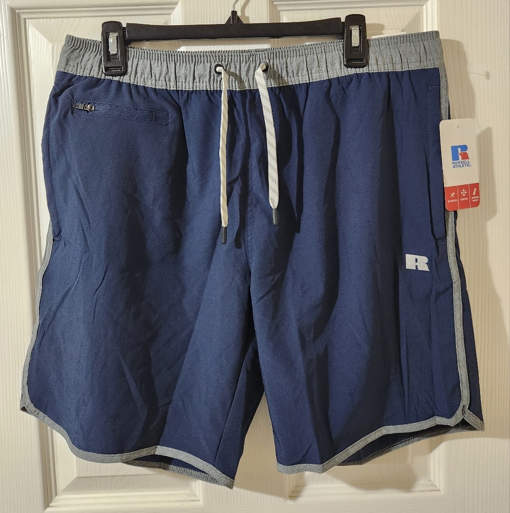 Russell Athletic Navy and Gray Shorts